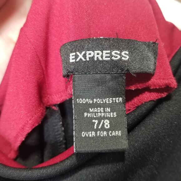 Express Dress 7/8 Sexy Sleeveless Bodycon Black - Picture 3 of 7